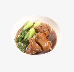 猪脚汤产品实物猪脚青菜汤河粉高清图片