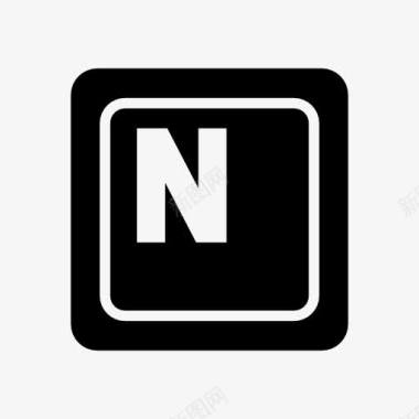 大写字母N按键图标图标