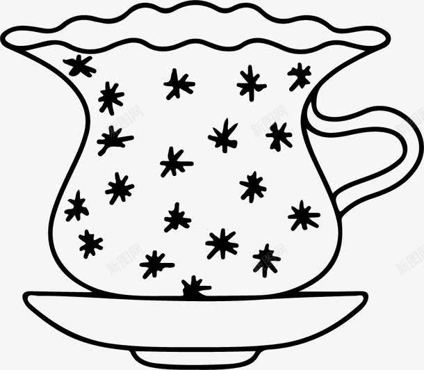 手绘杯子png免抠素材_新图网 https://ixintu.com 咖啡杯 平面设计 手绘 杯子 素描 茶杯 装饰图案
