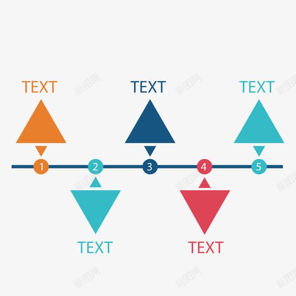 彩色三角形流程分析png免抠素材_新图网 https://ixintu.com 三角形 商务分析 彩色 素材