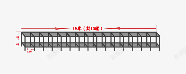 货架图纸psd免抠素材_新图网 https://ixintu.com PNG图形 PNG装饰 灰色 装饰 货架