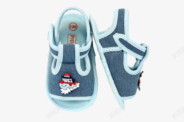 蓝色的鞋子png免抠素材_新图网 https://ixintu.com 产品实物 儿童鞋 凉鞋 蓝色