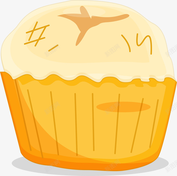小清新纸杯蛋糕png免抠素材_新图网 https://ixintu.com 唯美蛋糕 小清新蛋糕 水彩 纸杯蛋糕 美味糕点 黄色纸杯