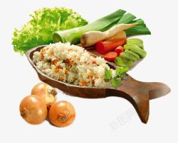 蔬菜米饭素材