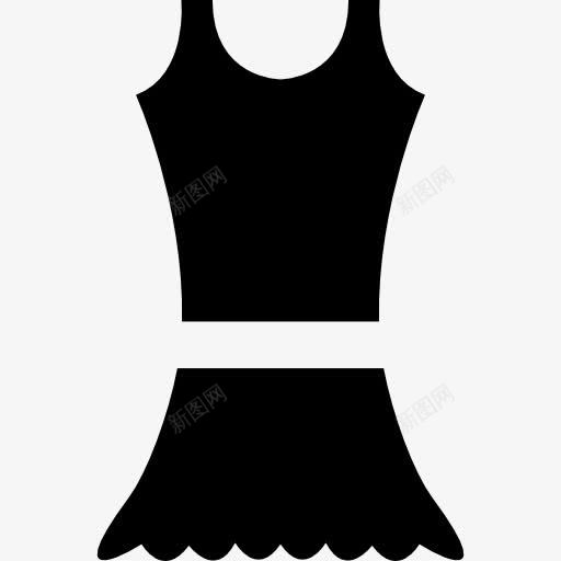 衣服图标png_新图网 https://ixintu.com 上图标 女性 布 时尚 服装 洋装 衣服 裙子 黑色