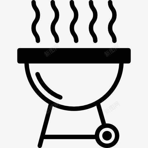 烧烤带轮子的图标png_新图网 https://ixintu.com 厨师 夏天 烧烤肉 烹饪 食品