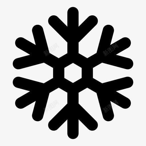 卡通雪花墨迹图标png_新图网 https://ixintu.com 卡通 墨迹 雪花