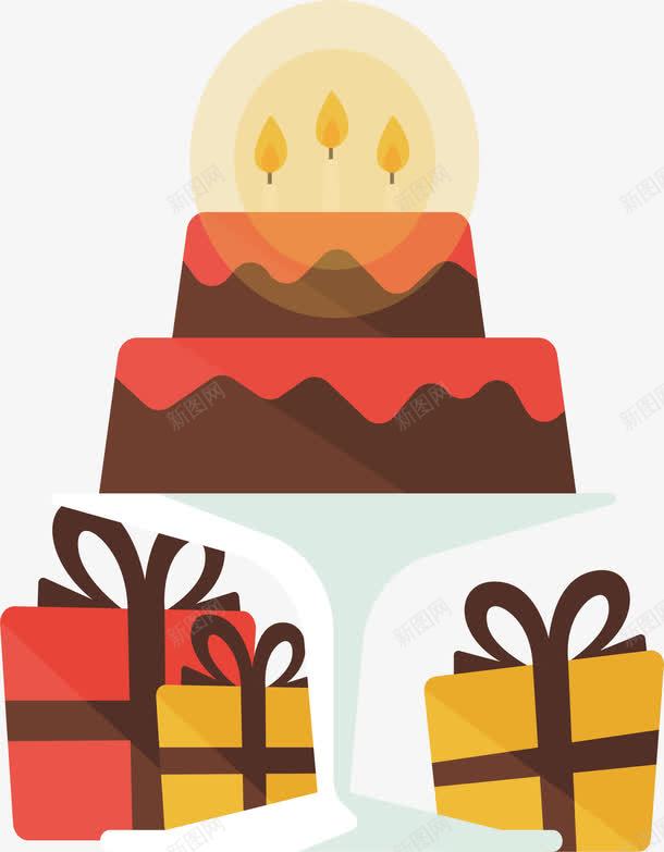 生日巧克力蛋糕png免抠素材_新图网 https://ixintu.com 巧克力蛋糕 生日礼物 生日蛋糕 矢量png 蛋糕 送礼物