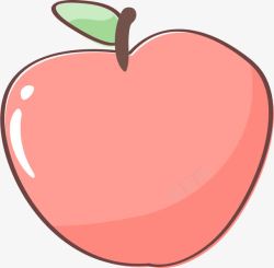 卡通线条水果苹果素材