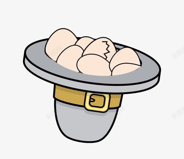 爱上鸡蛋png免抠素材_新图网 https://ixintu.com 卡通 帽子 绘画 自然 裂开 装饰