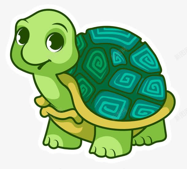 可爱的乌龟png免抠素材_新图网 https://ixintu.com 乌龟 可爱 爬行 龟壳