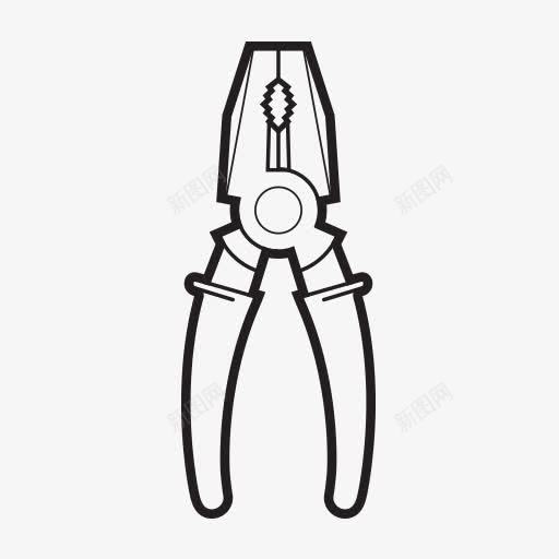 手绘钳子png免抠素材_新图网 https://ixintu.com 工具 手绘画 矢量装饰 装饰 钳子