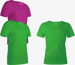 绿色运动衣紫色绿色短袖装元素高清图片