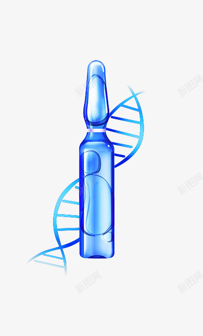 玻尿酸安瓶png免抠素材_新图网 https://ixintu.com 安瓶 玻尿酸 蓝色 高清