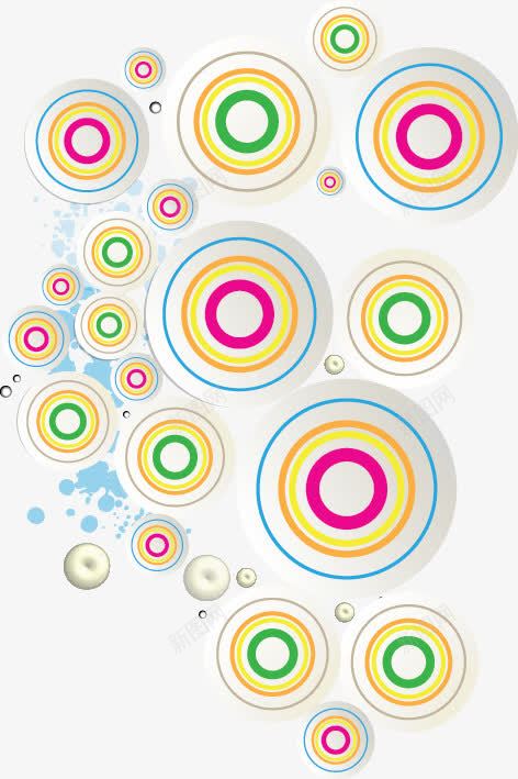 创意抽象元素png免抠素材_新图网 https://ixintu.com 创意背景 彩色圈圈 抽象 炫彩花纹