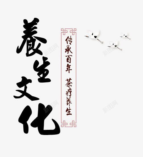 养生文化艺术字png免抠素材_新图网 https://ixintu.com 中国风 养生 养生文字 艺术字