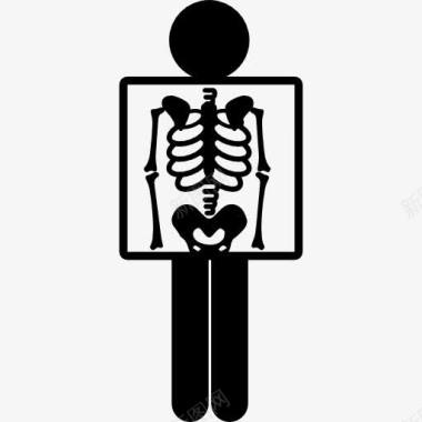X射线对人图标图标
