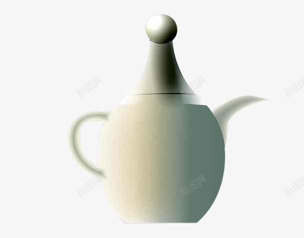 现代创意茶具png免抠素材_新图网 https://ixintu.com 创意 现代 茶具 茶壶