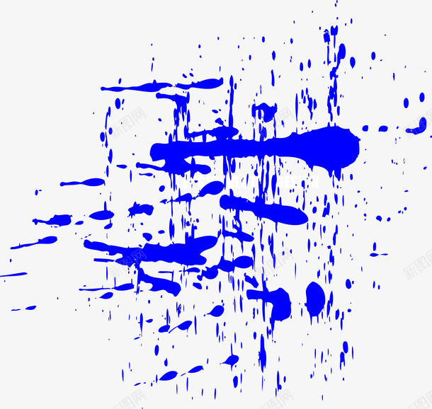 蓝色喷墨背景矢量图ai免抠素材_新图网 https://ixintu.com 喷墨 涂鸦 蓝色背景 矢量图