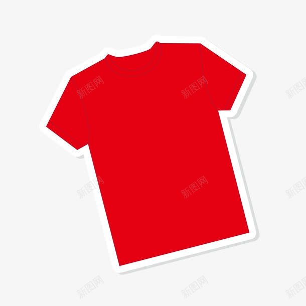红色衬衣png免抠素材_新图网 https://ixintu.com 卡通 红色 衬衣