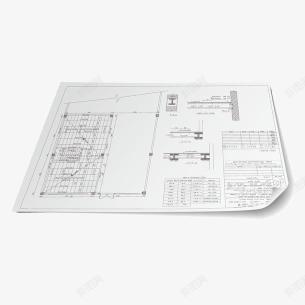 二维建筑图纸png免抠素材_新图网 https://ixintu.com 二维 图纸 建筑