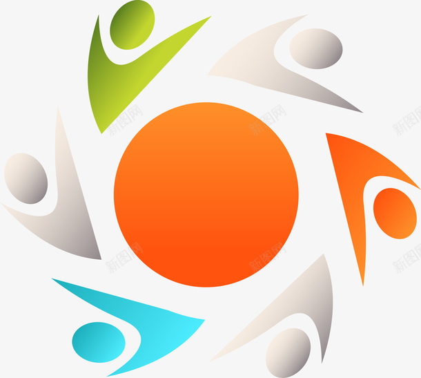 彩色社区logo图图标png_新图网 https://ixintu.com 图标 彩色logo 彩色图标 彩色社区图标 标志 社区 社区logo 社区标志