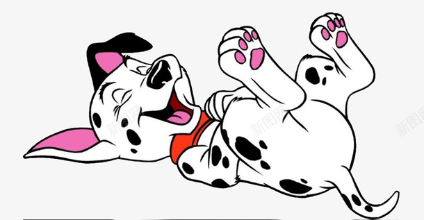 卡通可爱动物开口笑小狗png免抠素材_新图网 https://ixintu.com 动物 卡通 可爱 小狗 开口笑 躺着卡通可爱动物开口笑小狗