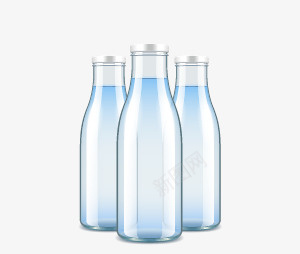 水矢量图eps免抠素材_新图网 https://ixintu.com 3D逼真瓶装水 矢量图