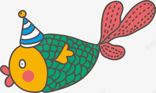 可爱小鱼png免抠素材_新图网 https://ixintu.com 创意 卡通 可爱 小鱼 彩色 彩色的 手绘的 矢量的