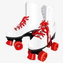 roller滚轴溜冰鞋复古溜冰鞋复古的50高清图片