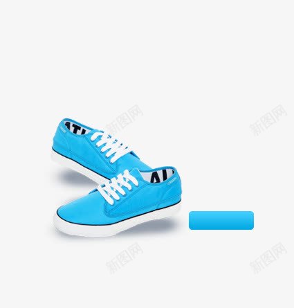蓝色帆布鞋png免抠素材_新图网 https://ixintu.com 蓝色 鞋子