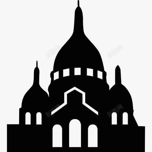 教堂的神圣的心图标png_新图网 https://ixintu.com 圣心堂 大教堂 巴黎 纪念碑 蒙马特区