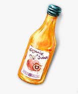 饮料png免抠素材_新图网 https://ixintu.com 卡通 手绘 橙子味 玻璃瓶 瓶子 素材 饮料 黄色