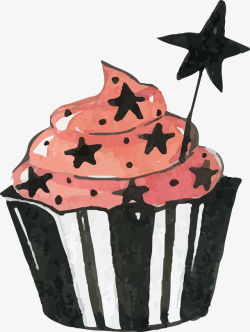 魔法蛋糕水彩魔法蛋糕矢量图高清图片