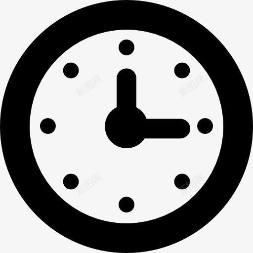 圆形的挂钟图标png_新图网 https://ixintu.com 圆形 圆形钟 工具 工具和器具 挂钟 教育的图标 时钟 时间 钟表
