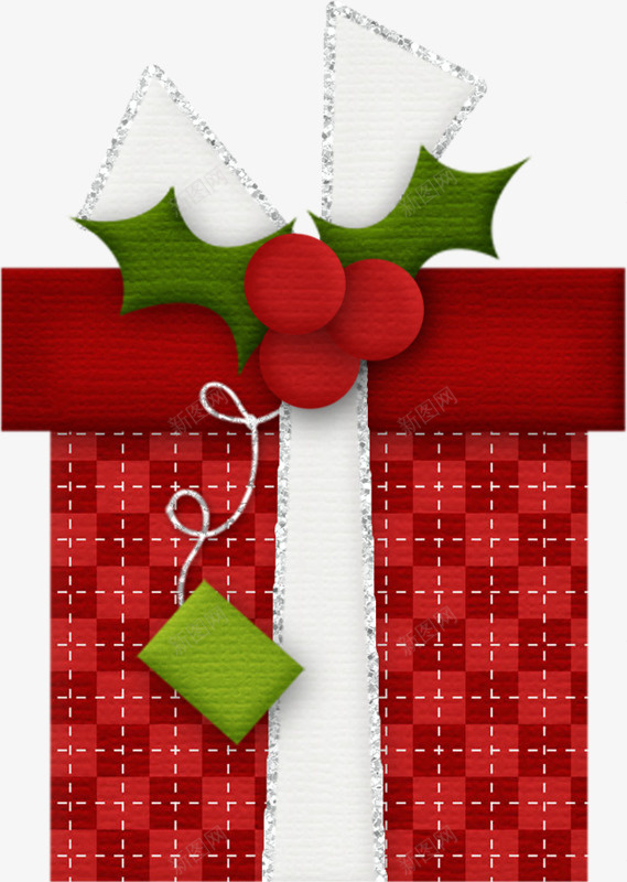 圣诞节礼物盒png免抠素材_新图网 https://ixintu.com 圣诞节 礼物 红色