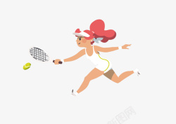 网球选手网球选手矢量图高清图片