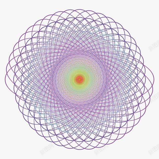 交叉线圈装饰图png免抠素材_新图网 https://ixintu.com 交叉线圈 线圈装饰图案 线条