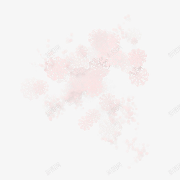 粉色半透明花朵漂浮png免抠素材_新图网 https://ixintu.com 效果 漂浮 粉色花朵 花朵素材 透明