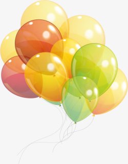 梦幻朦胧创意气球美景素材
