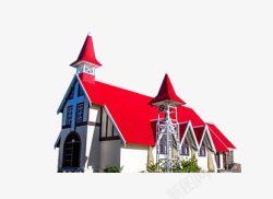 红顶教堂素材