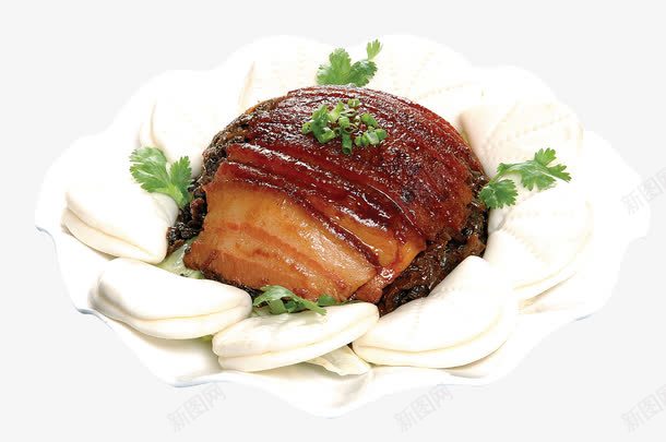 一盘泡馍夹肉png免抠素材_新图网 https://ixintu.com 中国美食 产品实物 泡馍夹肉 菜品 菜肴 餐饮