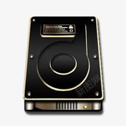 硬盘金黑色和金色图标png免抠素材_新图网 https://ixintu.com Gold HDD 硬盘 金