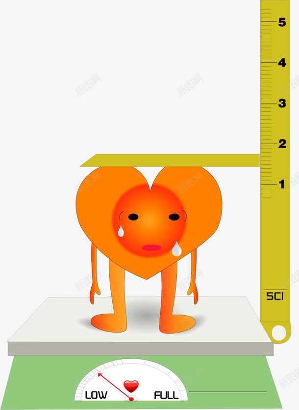 手绘身高体重png免抠素材_新图网 https://ixintu.com 体重 手绘 测量 身高