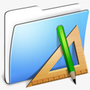 Aqua光滑文件夹应用程序图标图标