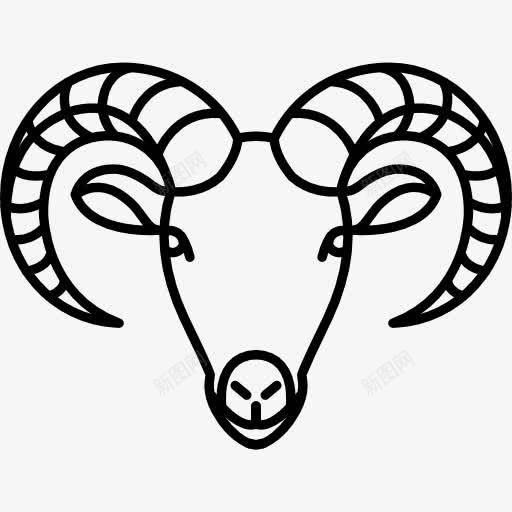 山羊图标png_新图网 https://ixintu.com 动物 动物园 动物王国 哺乳动物 山羊