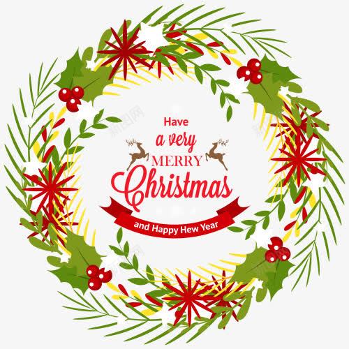 圣诞花圈png免抠素材_新图网 https://ixintu.com 圣诞装饰 海报装饰图案 花圈