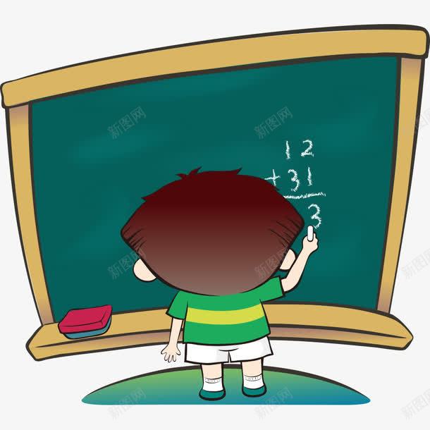 少年在算题png免抠素材_新图网 https://ixintu.com 学生 少年 教育 算题