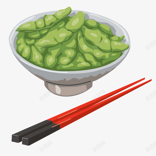 吃豌豆菜png免抠素材_新图网 https://ixintu.com 绿色 菜品 豌豆 食物