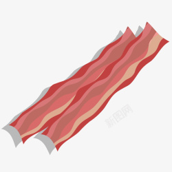 熏肉图标熏肉片标矢量图图标高清图片